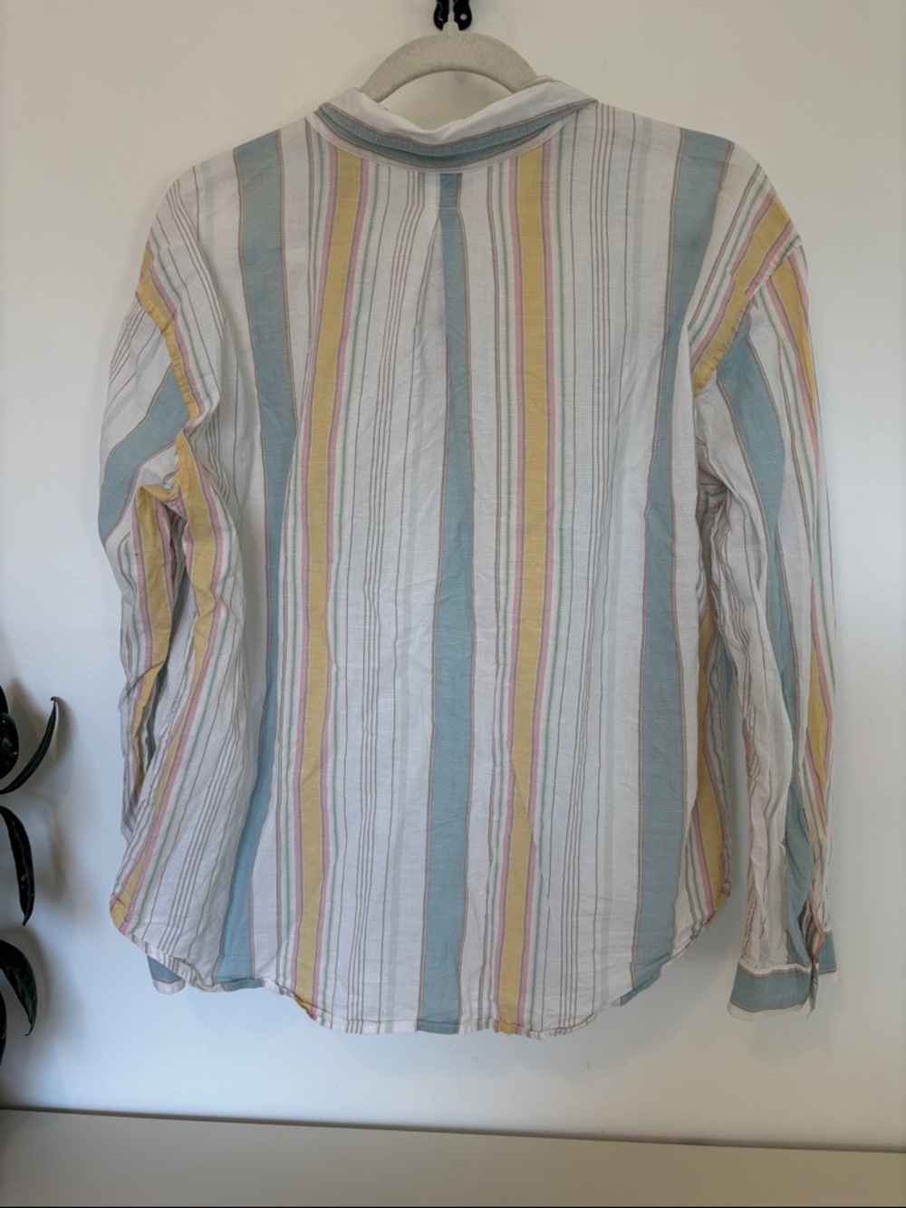Patagonia |M| Pastel Striped Button-Up Shirt - Blue, Yellow, Pink, White - Picture 5 of 15